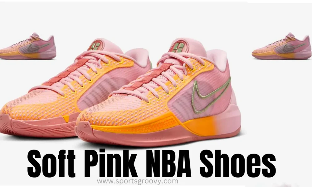 pink basketball shoes