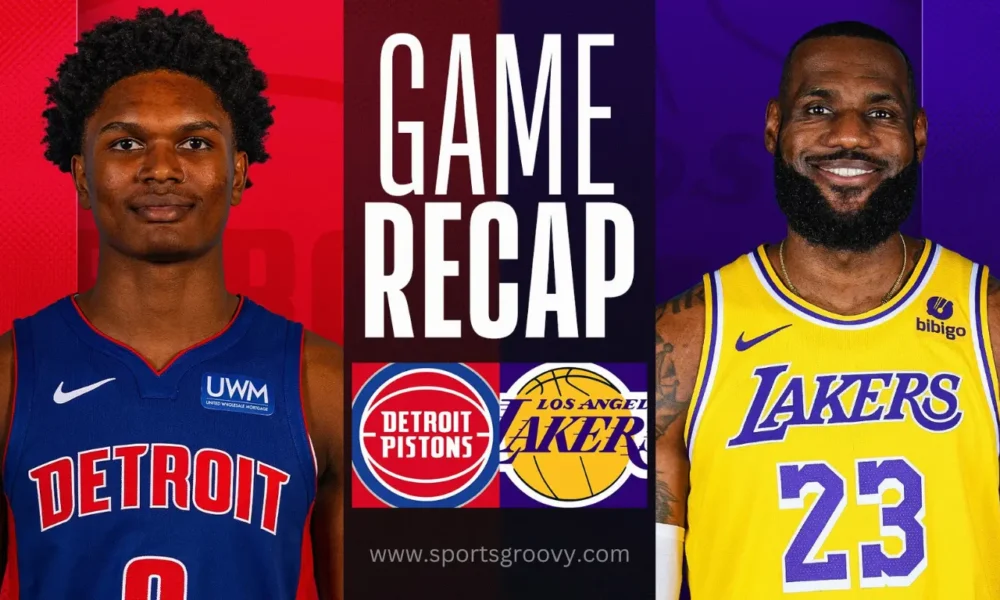 detroit pistons vs lakers match player stats