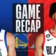 portland trail blazers vs golden state warriors match player stats