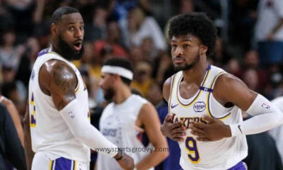 LeBron and Bronny Lakers debut